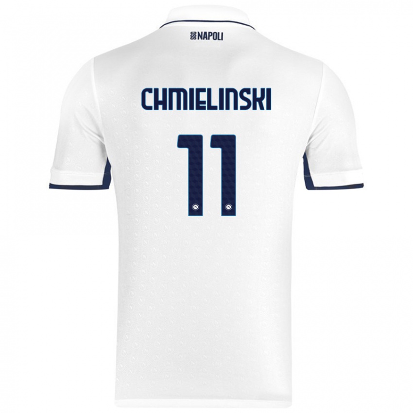 Gyermek Gina Chmielinski #11 Fehér Royal Blue Idegenbeli Jersey 2024/25 Mez Póló Ing