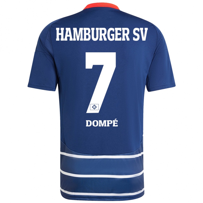 Gyermek Jean-Luc Dompé #7 Sötétkék Idegenbeli Jersey 2024/25 Mez Póló Ing