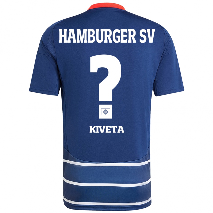 Gyermek Glory Kiveta #0 Sötétkék Idegenbeli Jersey 2024/25 Mez Póló Ing