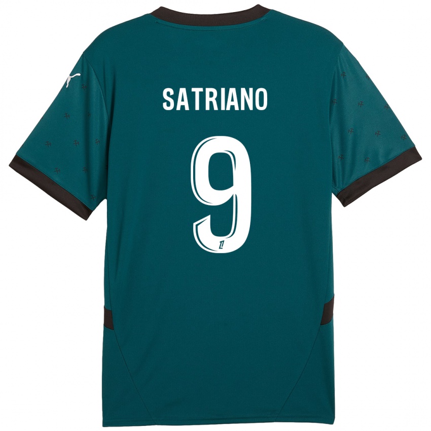 Gyermek Martín Satriano #9 Sötétzöld Idegenbeli Jersey 2024/25 Mez Póló Ing