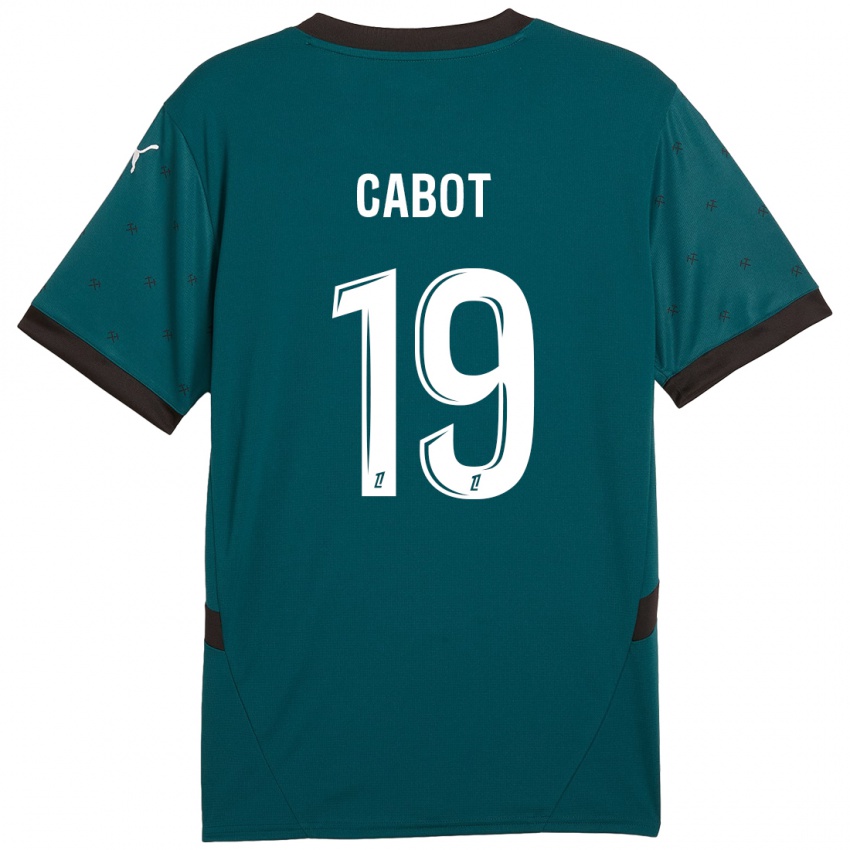 Gyermek Jimmy Cabot #19 Sötétzöld Idegenbeli Jersey 2024/25 Mez Póló Ing