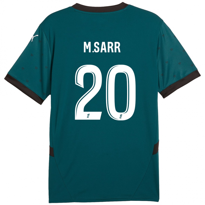 Gyermek Malang Sarr #20 Sötétzöld Idegenbeli Jersey 2024/25 Mez Póló Ing