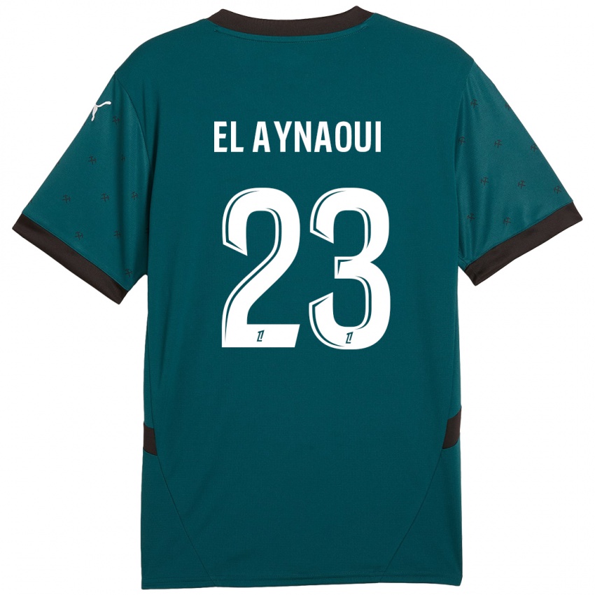 Gyermek Neil El Aynaoui #23 Sötétzöld Idegenbeli Jersey 2024/25 Mez Póló Ing