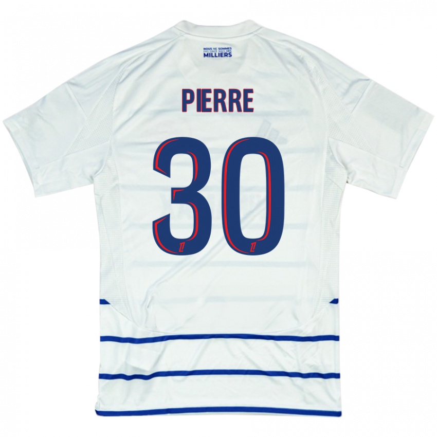 Gyermek Alexandre Pierre #30 Fehér Kék Idegenbeli Jersey 2024/25 Mez Póló Ing