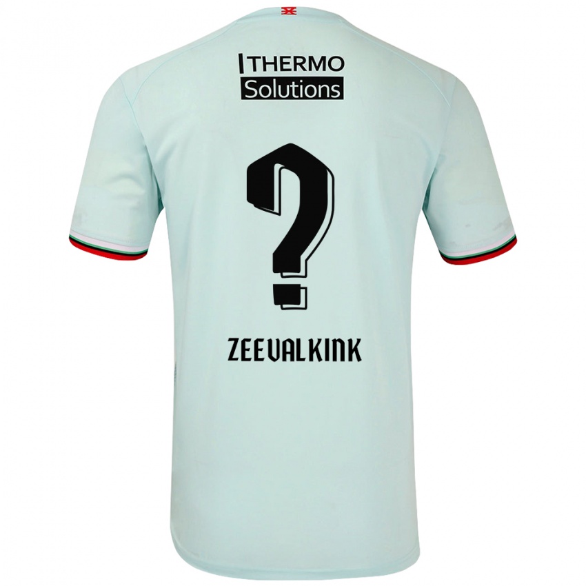 Gyermek Leco Zeevalkink #0 Világoszöld Idegenbeli Jersey 2024/25 Mez Póló Ing