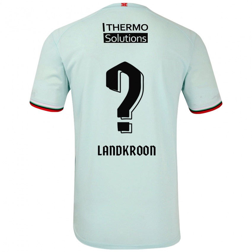 Gyermek Kick Landkroon #0 Világoszöld Idegenbeli Jersey 2024/25 Mez Póló Ing