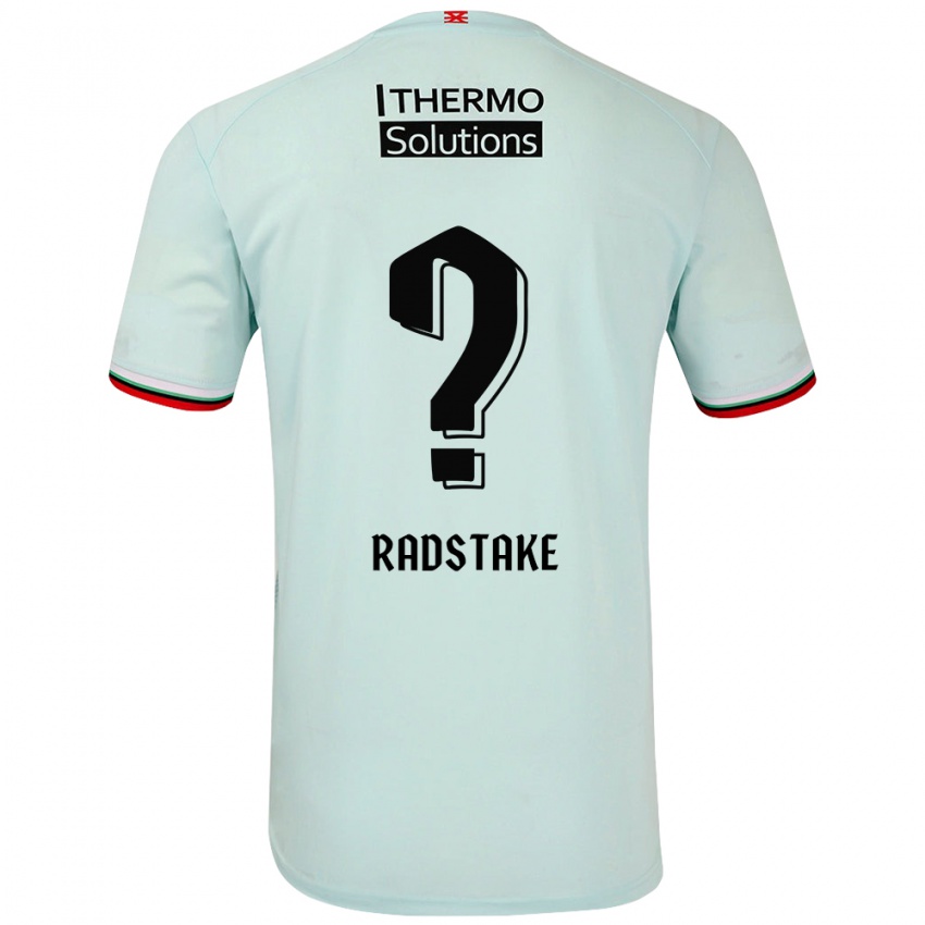 Gyermek Ruben Radstake #0 Világoszöld Idegenbeli Jersey 2024/25 Mez Póló Ing