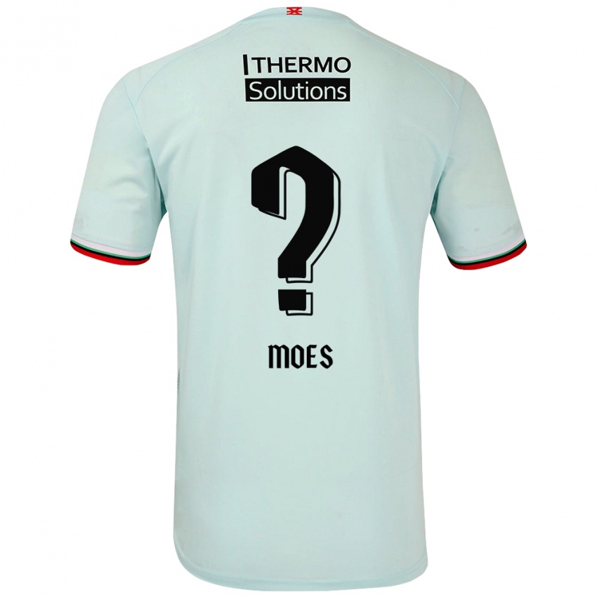 Gyermek Lucas Moes #0 Világoszöld Idegenbeli Jersey 2024/25 Mez Póló Ing