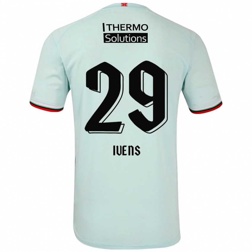 Gyermek Rose Ivens #29 Világoszöld Idegenbeli Jersey 2024/25 Mez Póló Ing