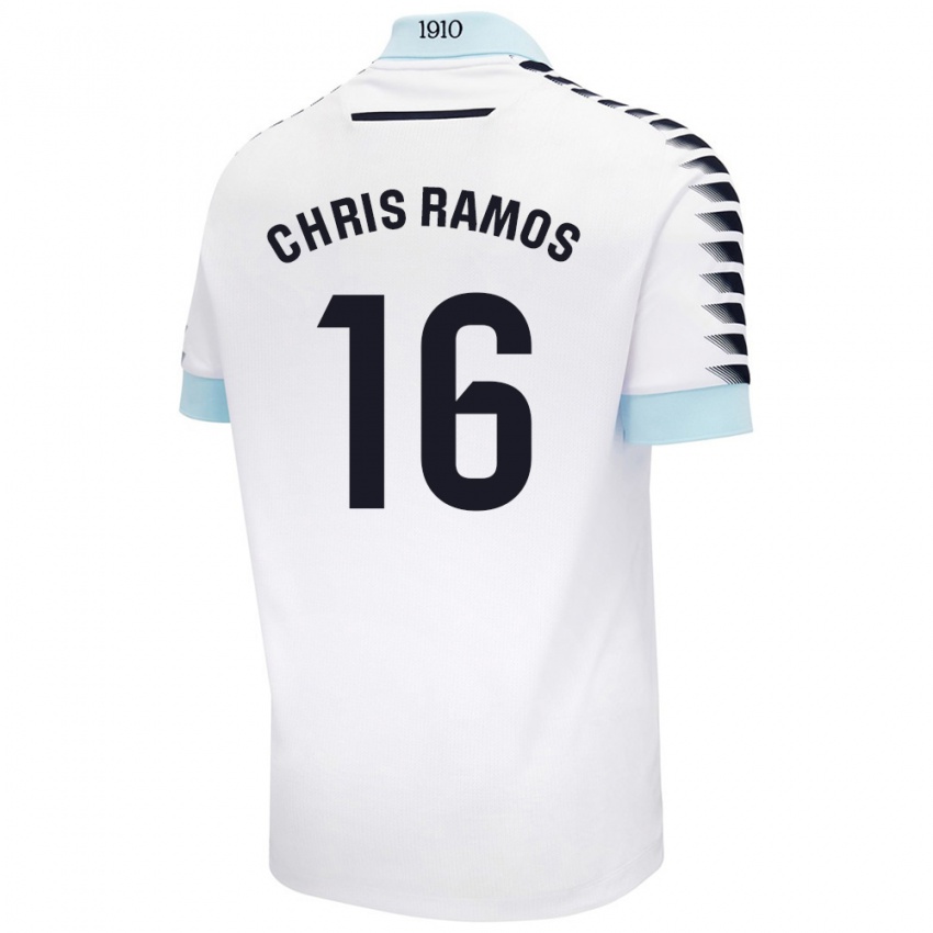 Gyermek Chris Ramos #16 Fehér Kék Idegenbeli Jersey 2024/25 Mez Póló Ing