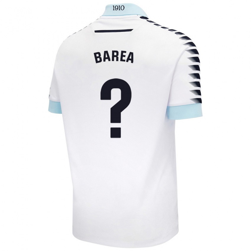 Gyermek Pablo Barea #0 Fehér Kék Idegenbeli Jersey 2024/25 Mez Póló Ing