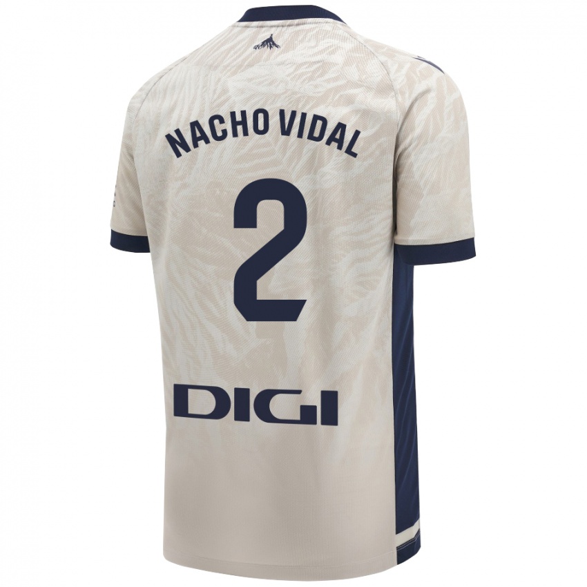 Gyermek Nacho Vidal #2 Világos Szürke Idegenbeli Jersey 2024/25 Mez Póló Ing