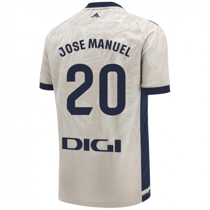 Gyermek José Manuel Arnáiz #20 Világos Szürke Idegenbeli Jersey 2024/25 Mez Póló Ing