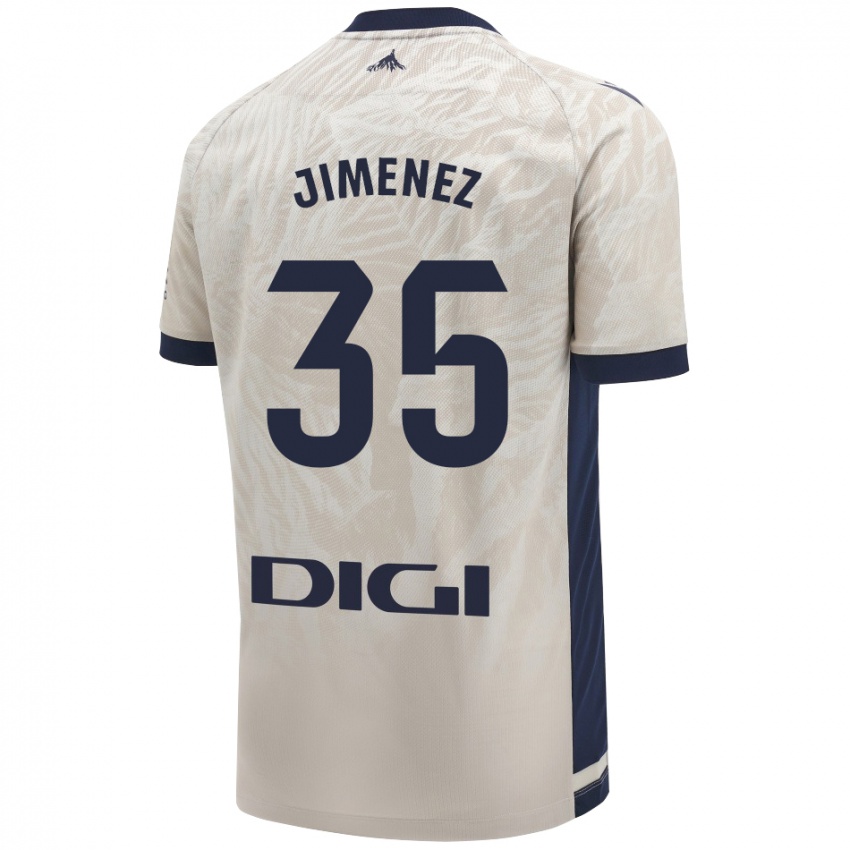 Gyermek Álex Jimenez #35 Világos Szürke Idegenbeli Jersey 2024/25 Mez Póló Ing