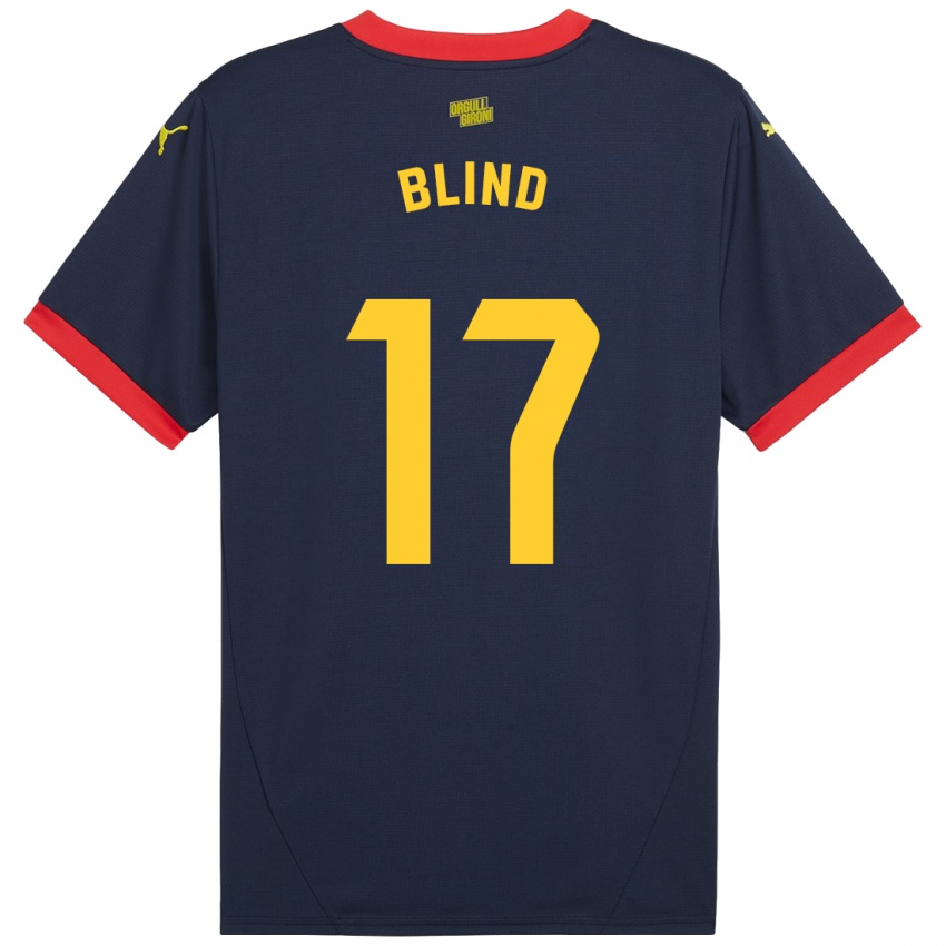 Gyermek Daley Blind #17 Sötétvörös Idegenbeli Jersey 2024/25 Mez Póló Ing