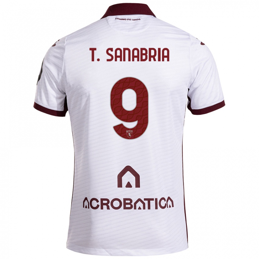 Gyermek Antonio Sanabria #9 Fehér Barna Idegenbeli Jersey 2024/25 Mez Póló Ing