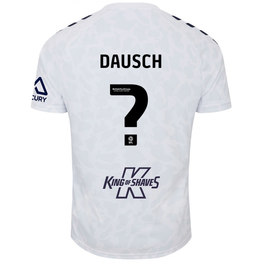 Gyermek Aiden Dausch #0 Fehér Idegenbeli Jersey 2024/25 Mez Póló Ing