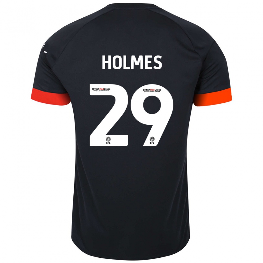 Gyermek Tom Holmes #29 Fekete Narancs Idegenbeli Jersey 2024/25 Mez Póló Ing