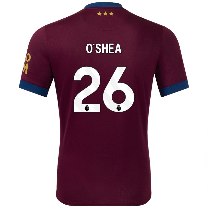 Gyermek Dara O'shea #26 Barna Idegenbeli Jersey 2024/25 Mez Póló Ing