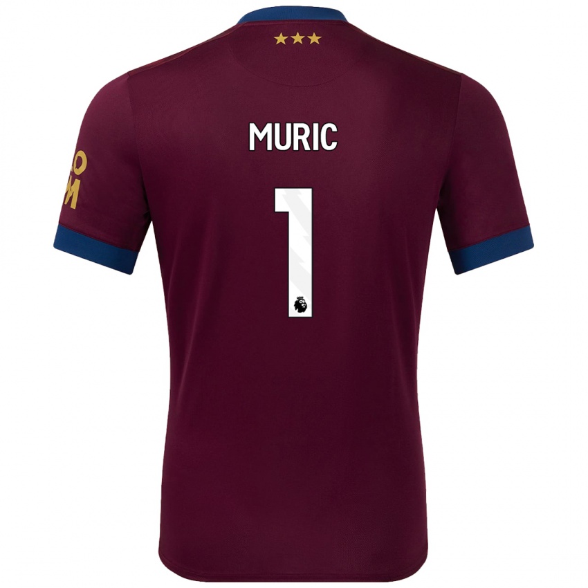 Gyermek Arijanet Muric #1 Barna Idegenbeli Jersey 2024/25 Mez Póló Ing