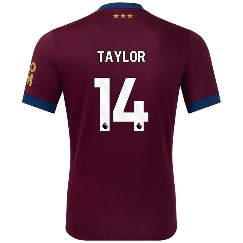 Gyermek Jack Taylor #14 Barna Idegenbeli Jersey 2024/25 Mez Póló Ing