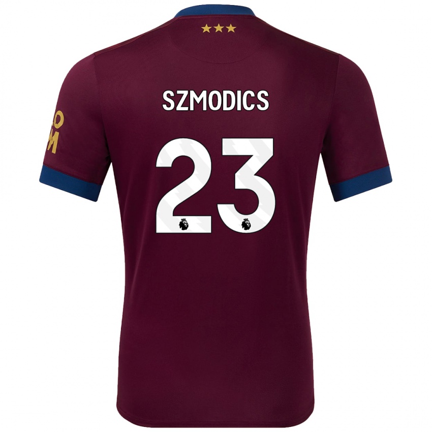 Gyermek Sammie Szmodics #23 Barna Idegenbeli Jersey 2024/25 Mez Póló Ing