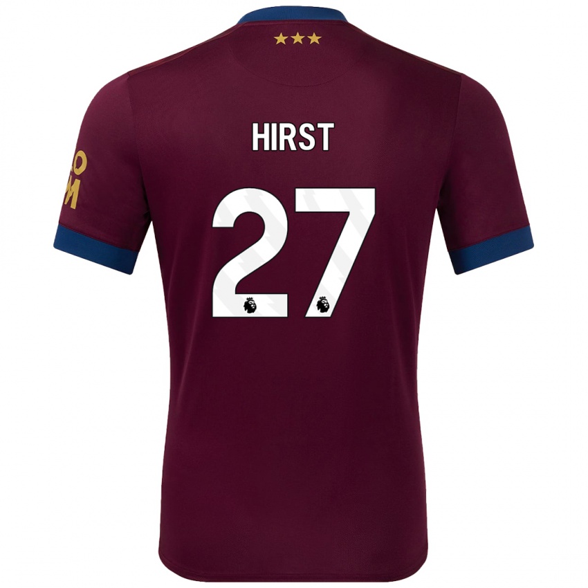 Gyermek George Hirst #27 Barna Idegenbeli Jersey 2024/25 Mez Póló Ing