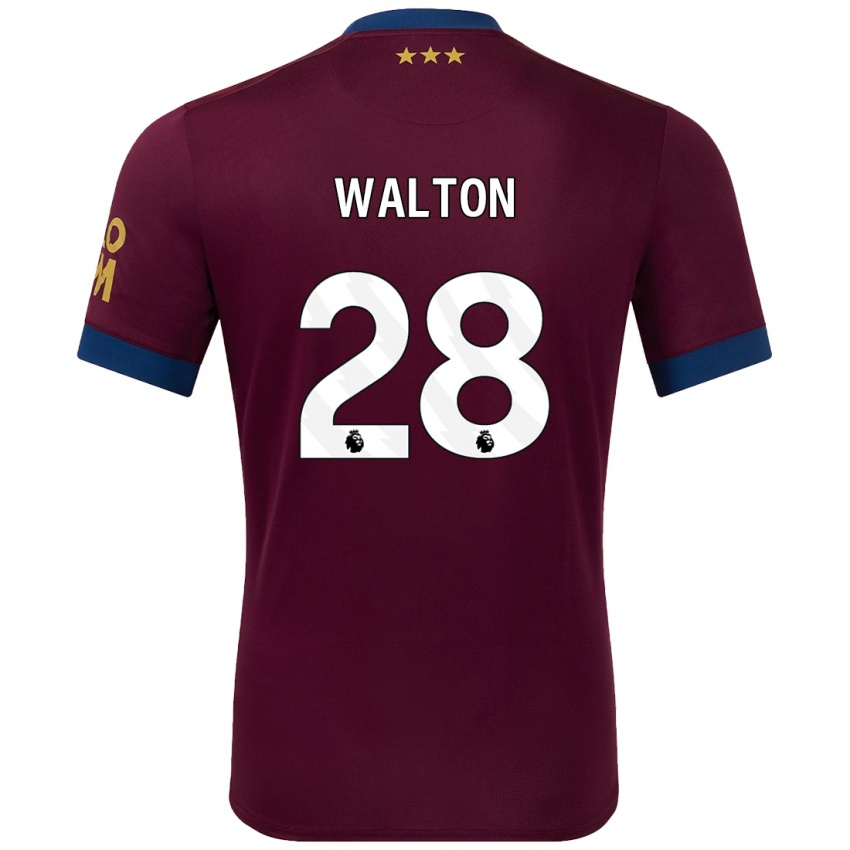 Gyermek Christian Walton #28 Barna Idegenbeli Jersey 2024/25 Mez Póló Ing