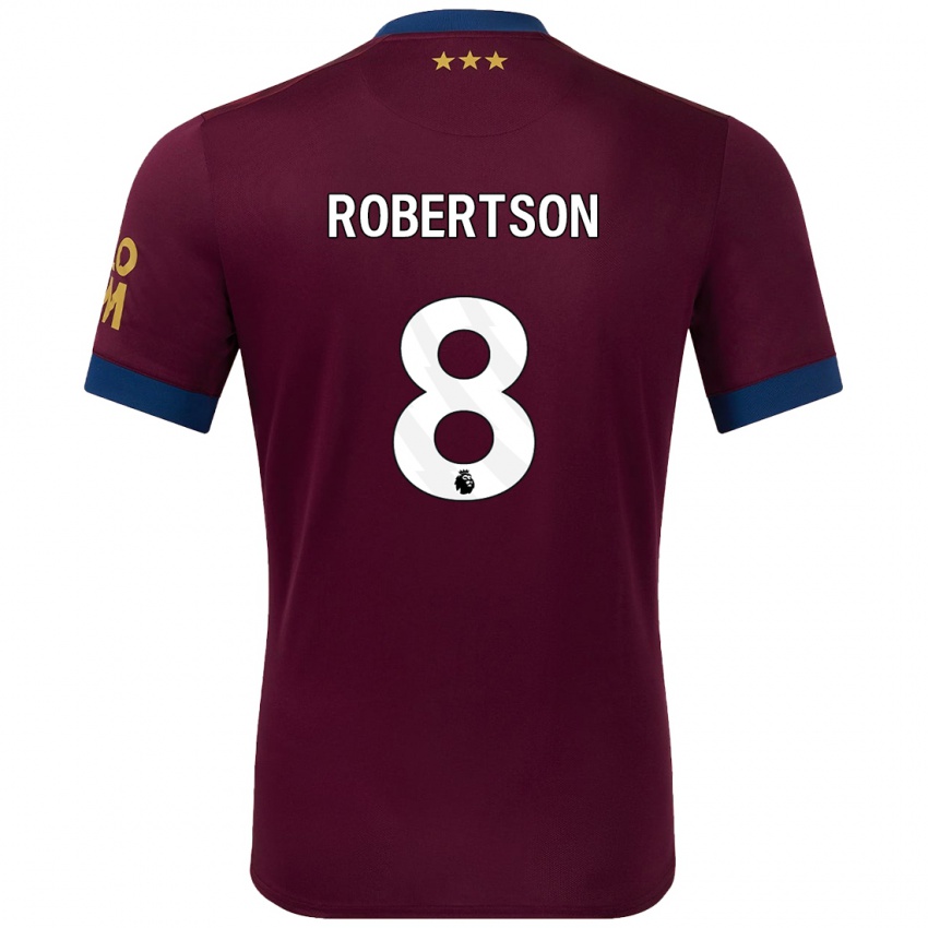 Gyermek Kyra Robertson #8 Barna Idegenbeli Jersey 2024/25 Mez Póló Ing