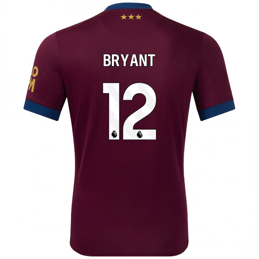 Gyermek Issy Bryant #12 Barna Idegenbeli Jersey 2024/25 Mez Póló Ing