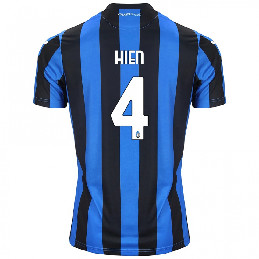 Férfi Isak Hien #4 Kék Fekete Hazai Jersey 2024/25 Mez Póló Ing