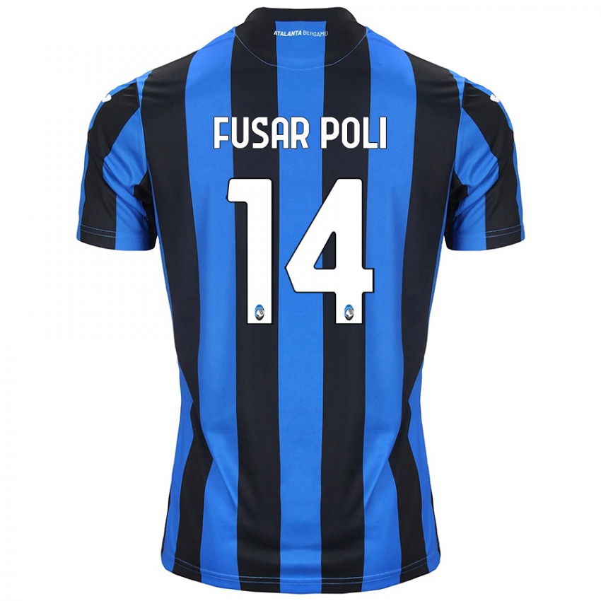 Férfi Giulia Fusar Poli #14 Kék Fekete Hazai Jersey 2024/25 Mez Póló Ing