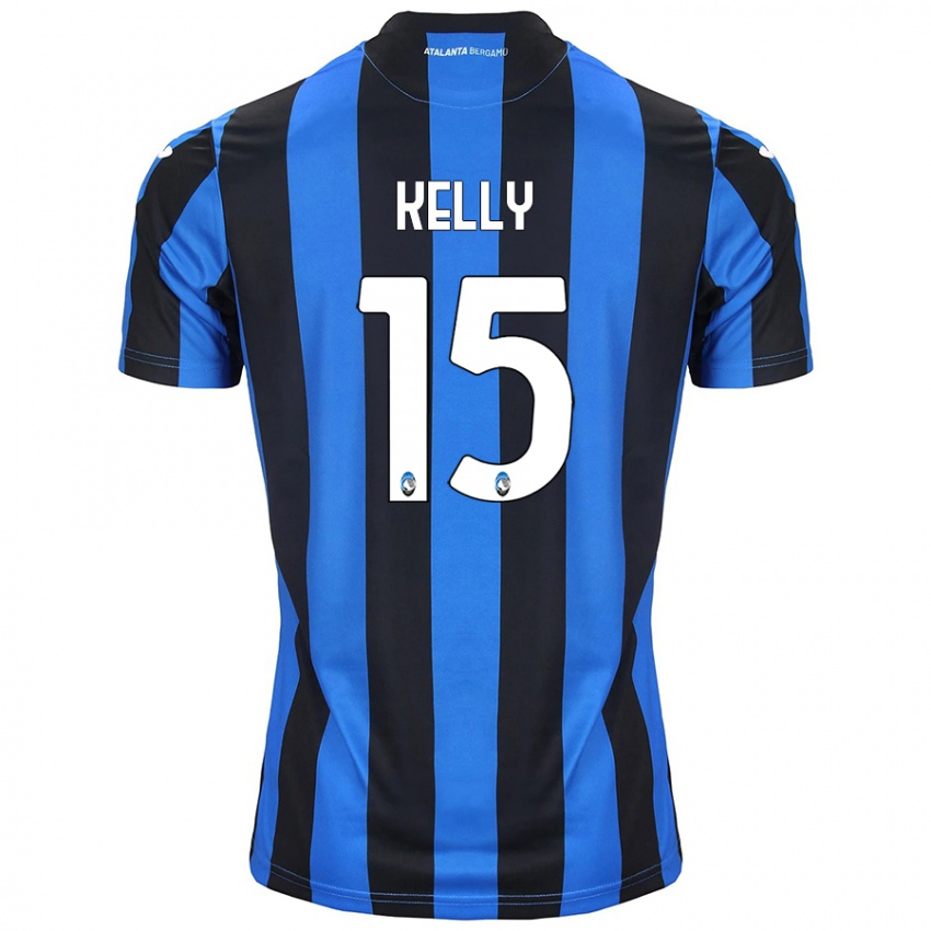 Férfi Maegan Kelly #15 Kék Fekete Hazai Jersey 2024/25 Mez Póló Ing