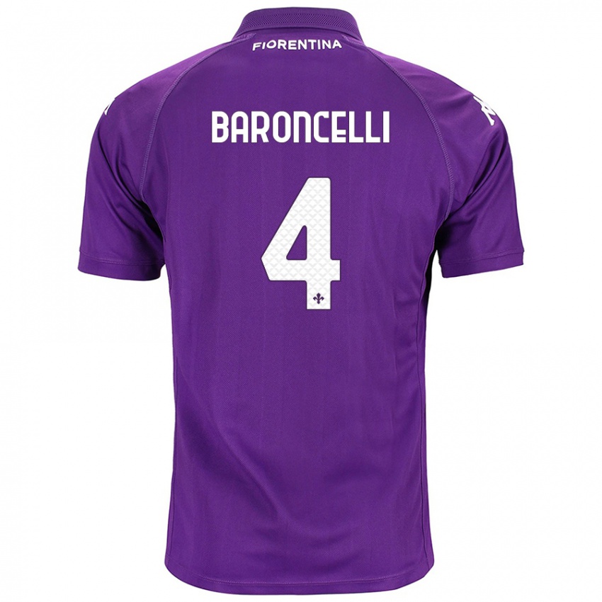 Férfi Leonardo Baroncelli #4 Lila Hazai Jersey 2024/25 Mez Póló Ing