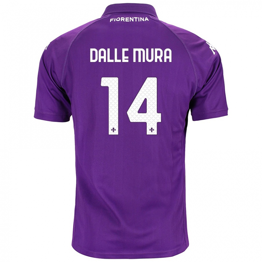 Férfi Christian Dalle Mura #14 Lila Hazai Jersey 2024/25 Mez Póló Ing