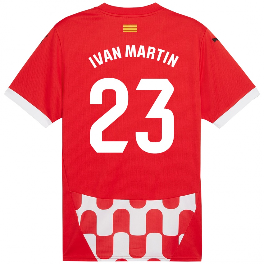 Férfi Iván Martín #23 Piros Fehér Hazai Jersey 2024/25 Mez Póló Ing