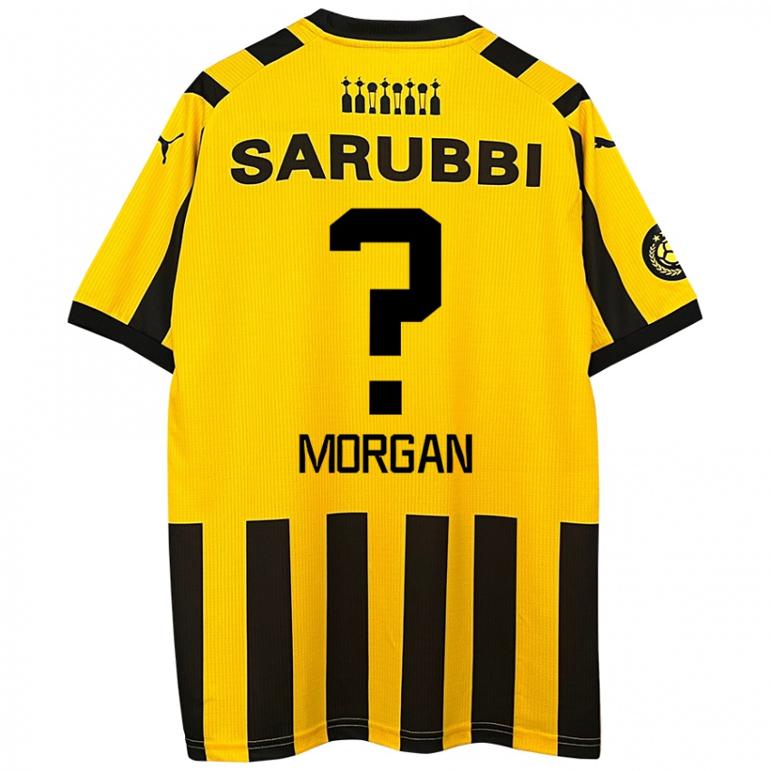 Férfi Kevin Morgan #0 Sárga Fekete Hazai Jersey 2024/25 Mez Póló Ing