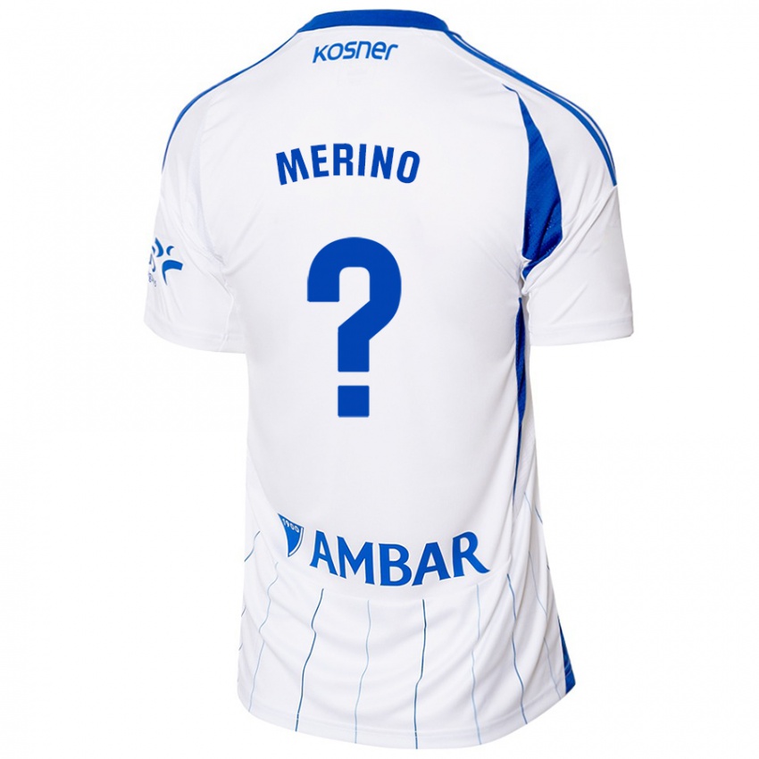 Férfi Sabin Merino #0 Piros Fehér Hazai Jersey 2024/25 Mez Póló Ing