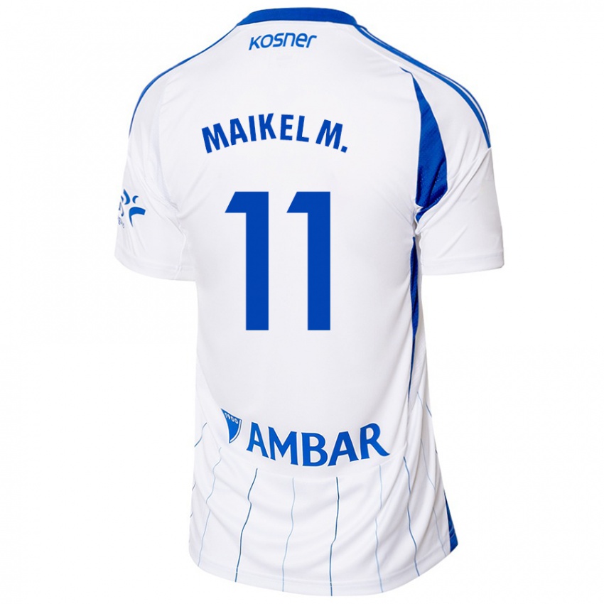 Férfi Maikel Mesa #11 Piros Fehér Hazai Jersey 2024/25 Mez Póló Ing