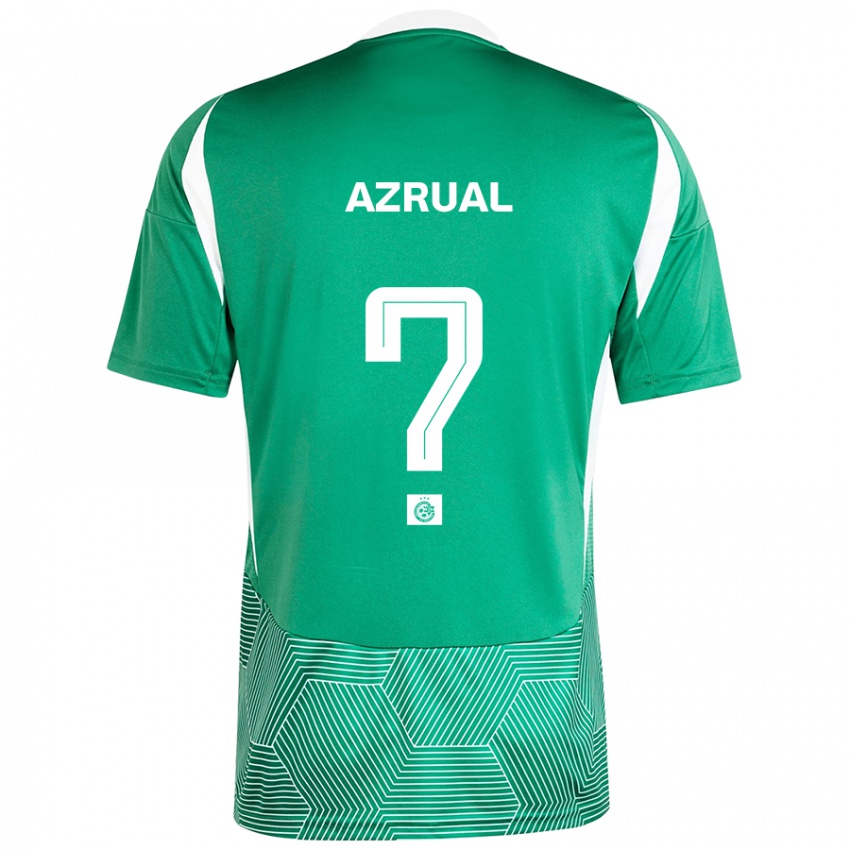 Férfi Adar Azrual #0 Zöld Fehér Hazai Jersey 2024/25 Mez Póló Ing