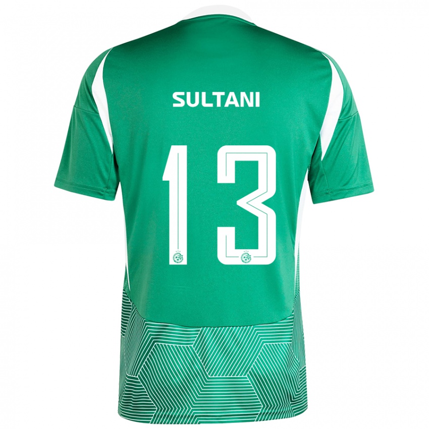 Férfi Tomás Sultani #13 Zöld Fehér Hazai Jersey 2024/25 Mez Póló Ing