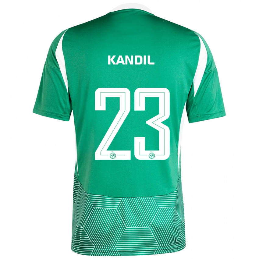 Férfi Maor Kandil #23 Zöld Fehér Hazai Jersey 2024/25 Mez Póló Ing