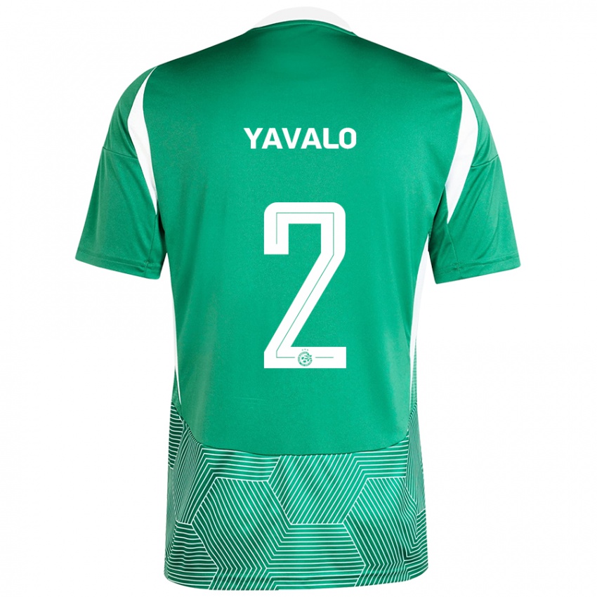 Férfi Gatachao Yavalo #2 Zöld Fehér Hazai Jersey 2024/25 Mez Póló Ing