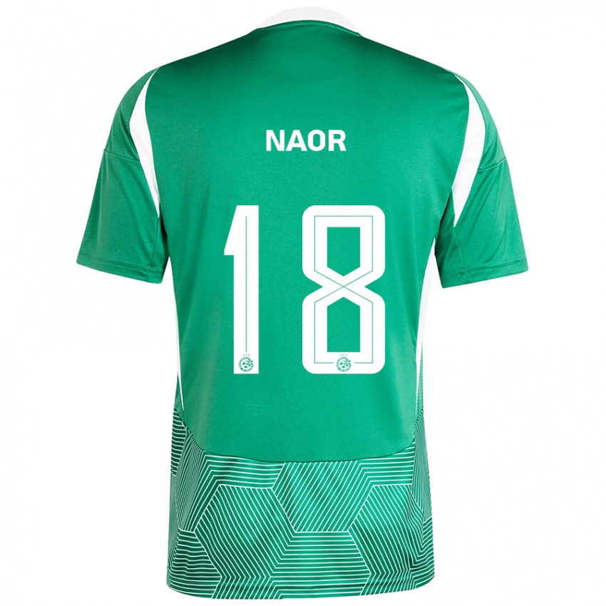 Férfi Goni Naor #18 Zöld Fehér Hazai Jersey 2024/25 Mez Póló Ing