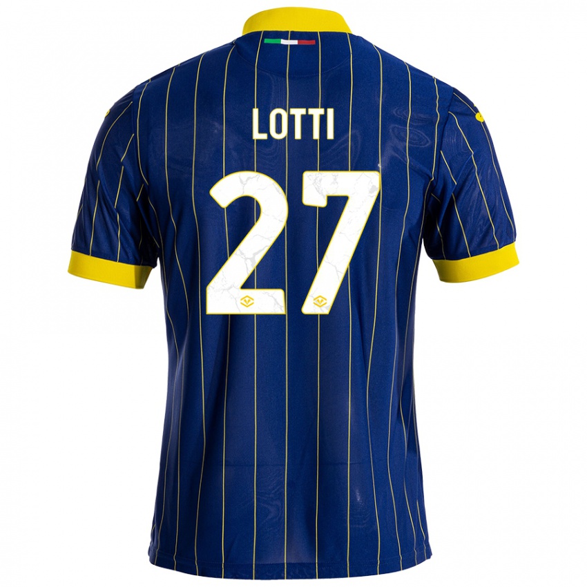 Férfi Irene Lotti #27 Kék Sárga Hazai Jersey 2024/25 Mez Póló Ing