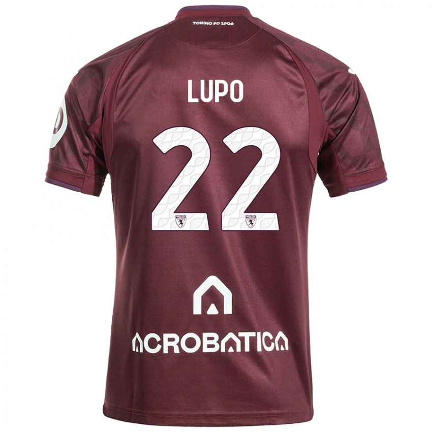 Férfi Enrica Lupo #22 Barna Fehér Hazai Jersey 2024/25 Mez Póló Ing