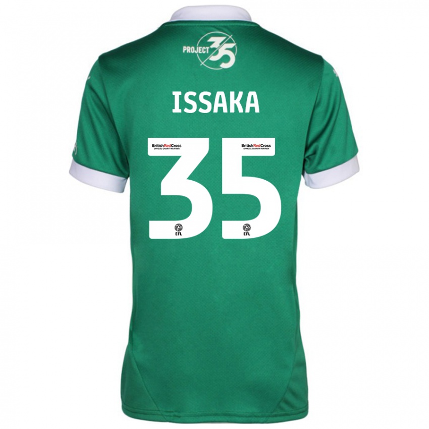 Férfi Freddie Issaka #35 Zöld Fehér Hazai Jersey 2024/25 Mez Póló Ing