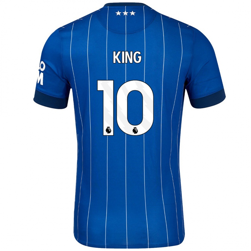 Férfi Eloise King #10 Sötétkék Hazai Jersey 2024/25 Mez Póló Ing