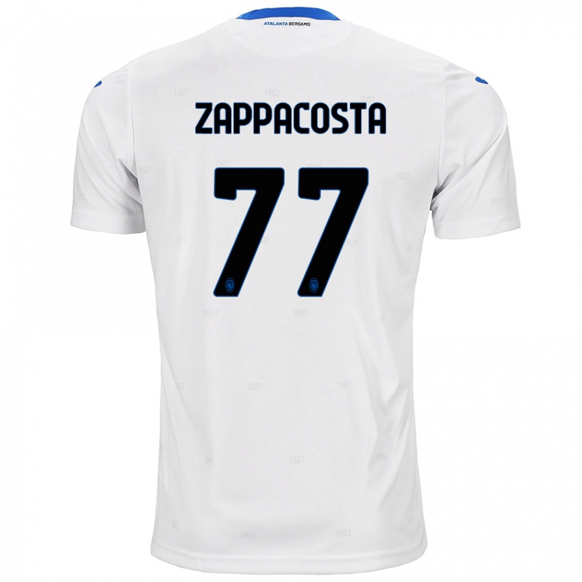 Férfi Davide Zappacosta #77 Fehér Idegenbeli Jersey 2024/25 Mez Póló Ing