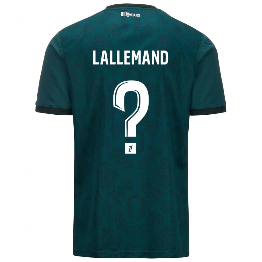 Férfi Nassim Lallemand #0 Sötétzöld Idegenbeli Jersey 2024/25 Mez Póló Ing